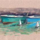 Carnet de croquis gouache et aquarelle autour du lac d'annecy