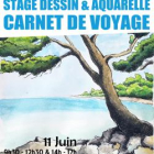 Stage de carnet de voyage en dessin et aquarelle aux îles de lérins