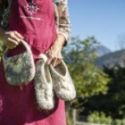 Feutrage en laine rustique : chaussons