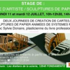 Stage de livre d'artiste / sculptures de papier