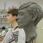 Modèle vivant : stage de sculpture buste (tête) avec modèle vivant