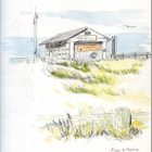 Stage de dessin en extérieur sur la côte normande de la manche. granville, coutainville, coutances