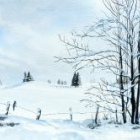 Peinture de neige et effets de pigments