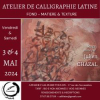 Calligraphie latine - Fond : matière & texture