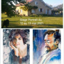 atelier stages d'aquarelle au domaine de Preuilh dans les Landes