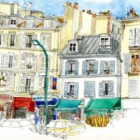 Aquarelle / carnet de voyage dans paris