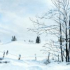 Peinture de neige et effets de pigments