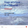 Stage peinture acrylique, vive l'abstrait !