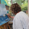 Couleurs et création d'un tableau peinture à l'huile et glacis