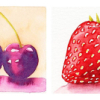 Aquarelle botanique : les fruits