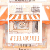 Atelier dessin et aquarelle - devanture de magasin