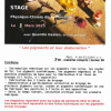 Stage Pigments & Broyage / Fabrication de peintures à l'huile et des aquarelles