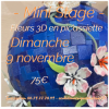 Fleurs 3D en pic assiette