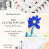 Stage Contemplations en 3 techniques: aquarelle, tressage et mosaïque