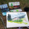 Aquarelle nature et cosy dans le Haut-Doubs