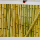 Trompe l'oeil de détail, bambous