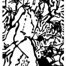 Gravure sur lino-L'Homme fleur