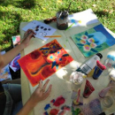 Des bouquets de fleurs 