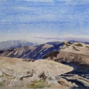 Vue du schneeberg (Autriche)