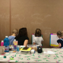 Tout petits artistes avec Leslie