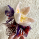 Fleurs en feutrage eau et aiguille