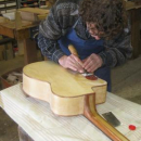 marqueterie sur guitare