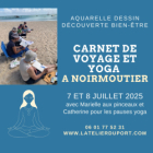 Carnet de voyage des îles : aquarelle et yoga