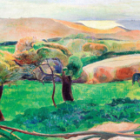 Marchons dans la campagne avec paul (a l'aquarelle sur les pas de paul gauguin)