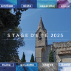 Stage d'été 2025 - techniques sèches et à l'eau sur le motif  (spécial débutant)