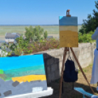 Week-end peindre la baie de somme face au paysage