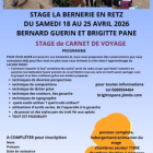 Stage de carnet de voyage à la bernerie en retz 2026