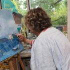 Couleurs et création d'un tableau peinture à l'huile et glacis