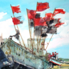 Aquarelle en pays de caux