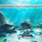 Un fond marin, l'art du lavis à la gouache