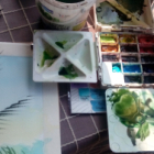 Croquis et peinture au jardin des plantes