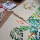 Juillet / peinture couture