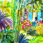 Aquarelle au bord de l'eau