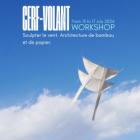 Cerf-volant. sculpter le vent. architecture de bambou et de papier.