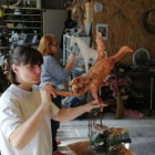 Stage plâtre sur armature grillagé