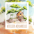 Aquarelle de bord de mer