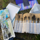 Peindre sur le vif dans le village de nébian