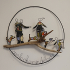 Sculpture fil de fer et papier