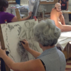 Stage de dessin d'après modèle vivant à côté d'uzès