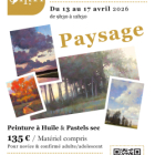 Stage paysage / peintures à l'huile & pastels secs