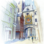 Stage carnet de voyage dans les rues de rouen - aquarelle & gouache (2 jours)