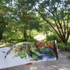 Aquarelle au jardin des plantes de montpellier