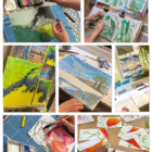 Peinture intuitive en série « peindre en série : du geste spontané à la composition » 