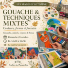 Gouache & techniques mixtes : couleurs, formes et fantaisie