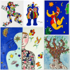 Technique mixte à partir de niki de st phalle