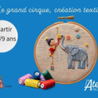 Le grand cirque - peinture et textile